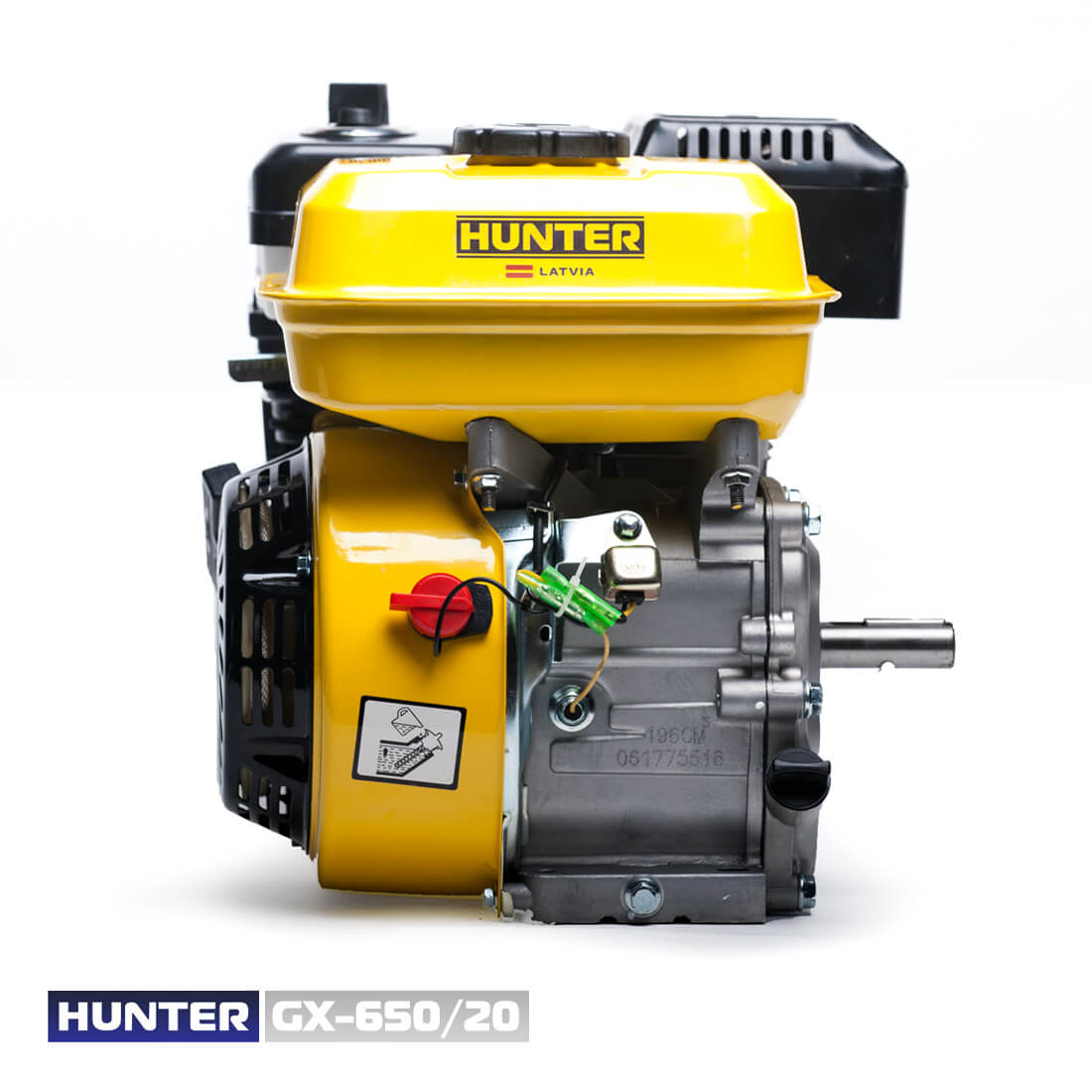 Фото Двигун бензиновий HUNTER GX-650/20 (шпонка) цена 4750грн №5 — Hunter
