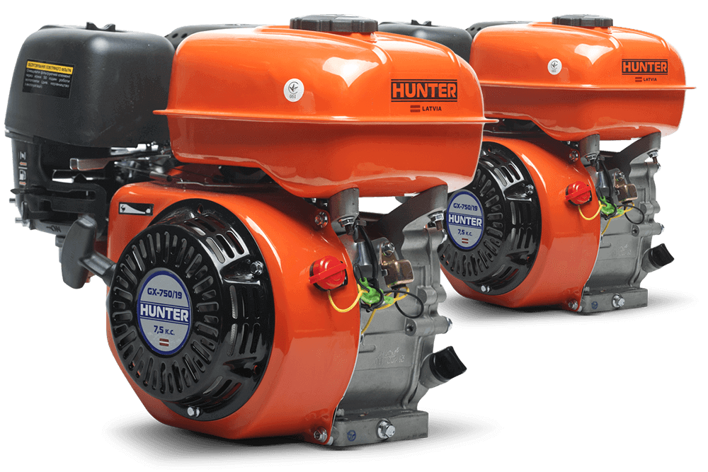 Двигатель бензиновый HUNTER GX-750/19 (шпонка)